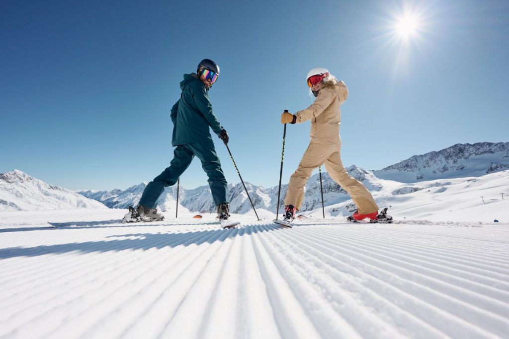 skiën in het stubaital