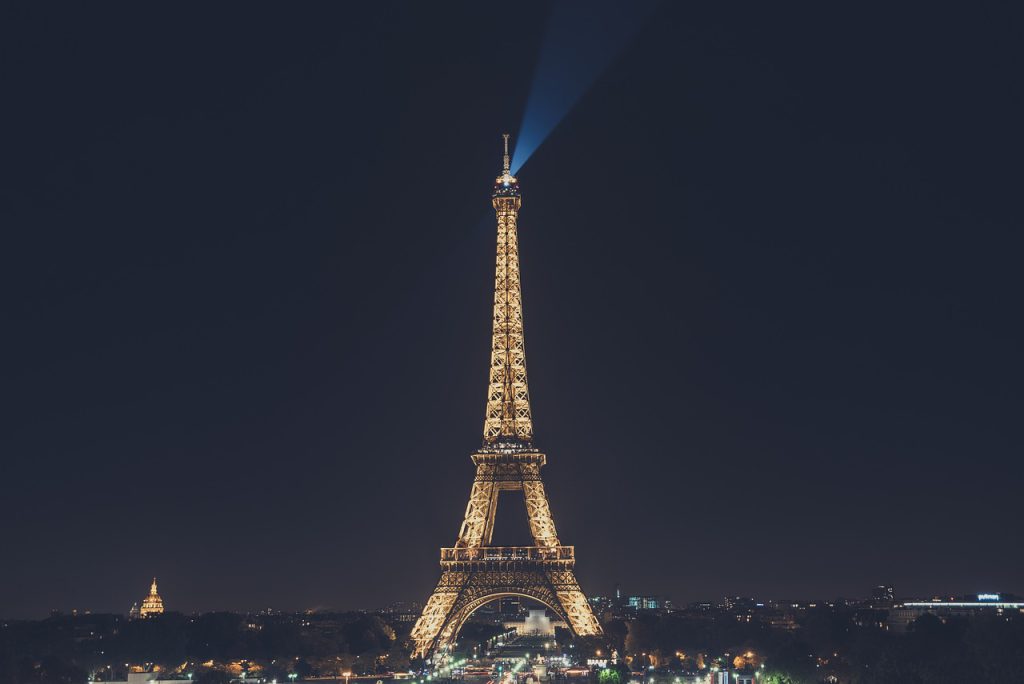 architecture, eiffel tower, illuminated
