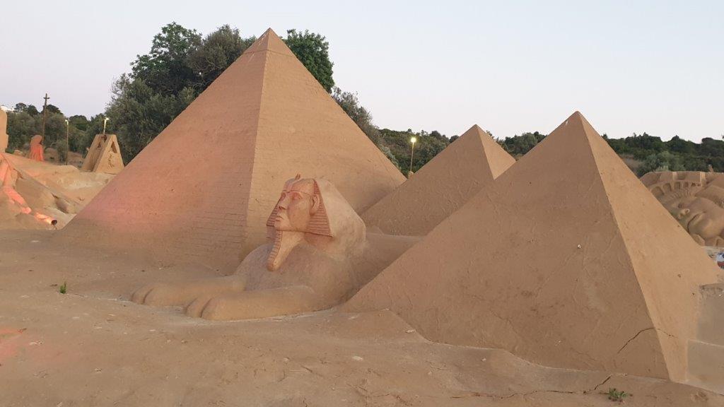 Zandsculpturen Algarve Sand City Lagoa Egypte