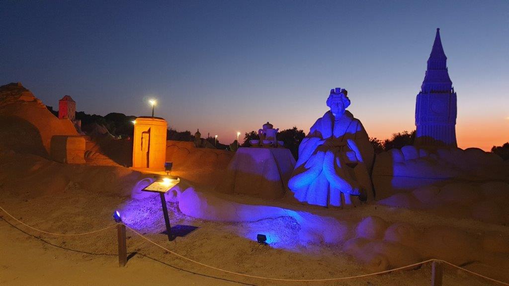 Zandsculpturen Algarve Sand City Lagoa Engeland