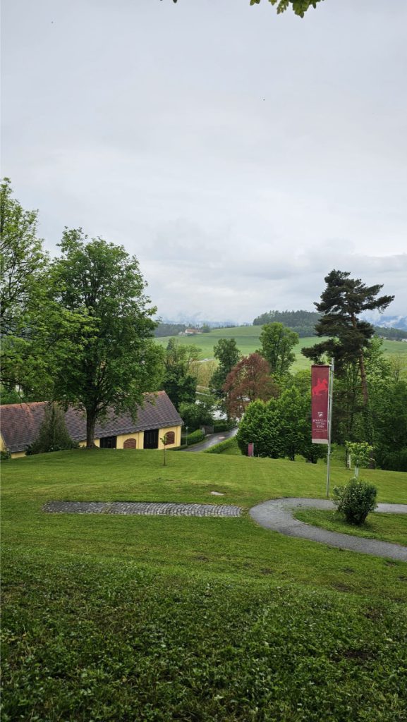 uitzicht Lipizzaner paarden Piber Stud Farm Oostenrijk