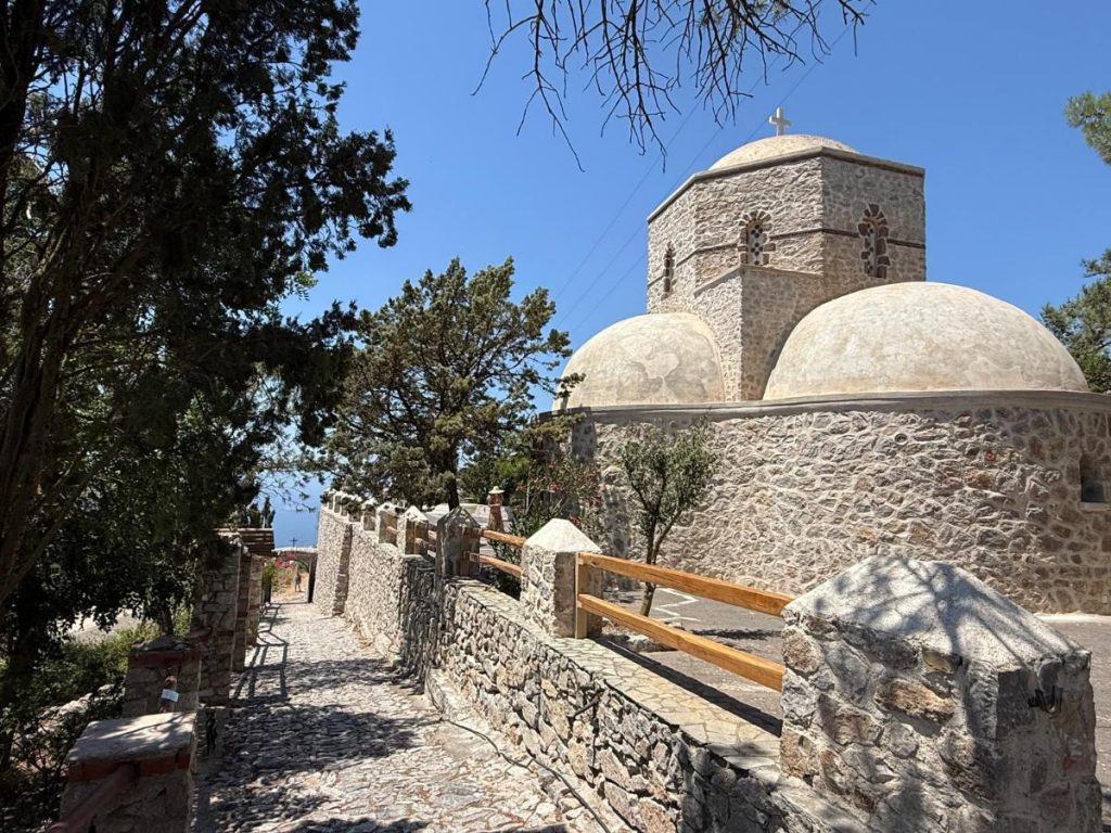 Santorini klooster hoogste punt