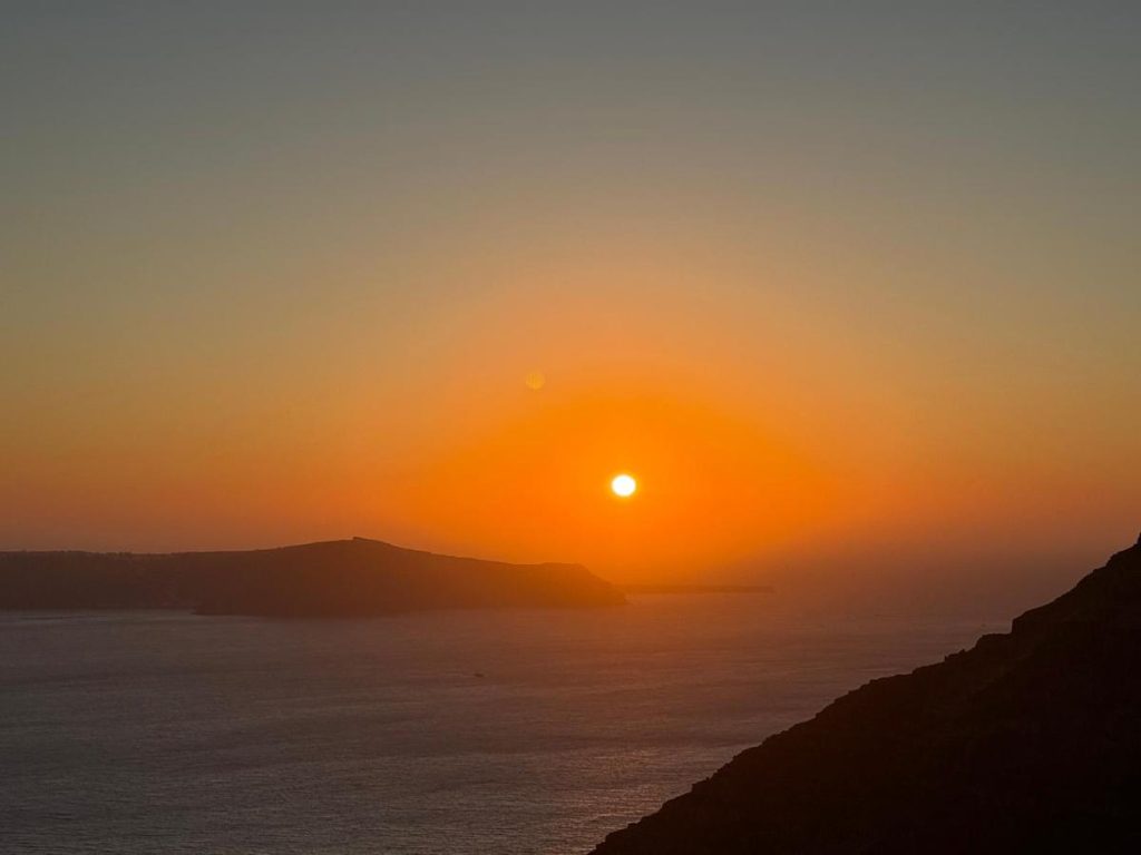 zonsondergang Santorini