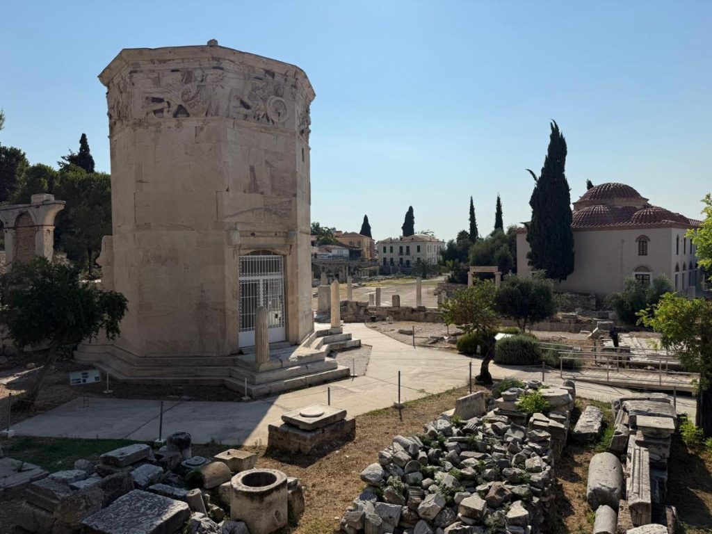 oude agora tempel van de wind athene griekenland